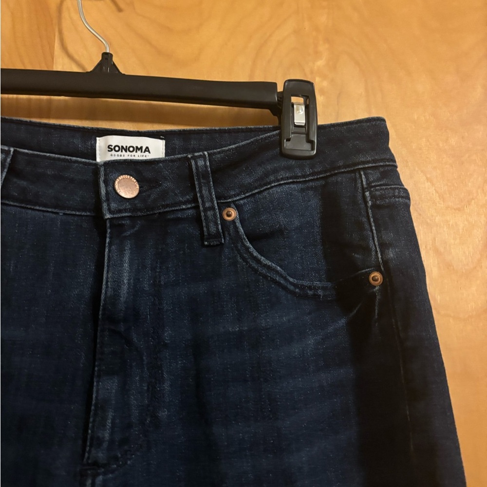Sonoma Blue High Rise Skinny Jeans Classic Design Size 14P EUC - Picture 5 of 8